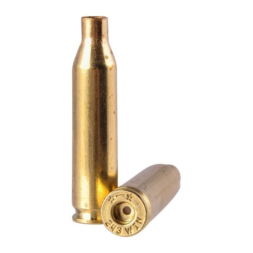 .243 Winchester Brass von Starline bietet dir hochwertige, wiederverwendbare Hülsen für präzise Ladungen, ideal für Jagd und Wettkampf. Erhältlich in 100 oder 500 Stück.