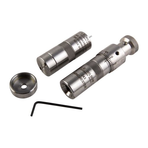 Il kit L.E. Wilson Bushing Neck Die offre un die di ridimensionamento della bocca e un die di seduta in acciaio inossidabile con regolazioni precise per una perfetta allineamento.