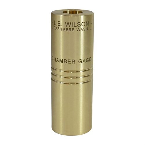 Überprüfe mit dem L.E. WILSON Brass Minimum Dimension Chamber Gage, ob deine Wiederladungen den SAAMI-Minimum-Massen entsprechen und sicher sind.