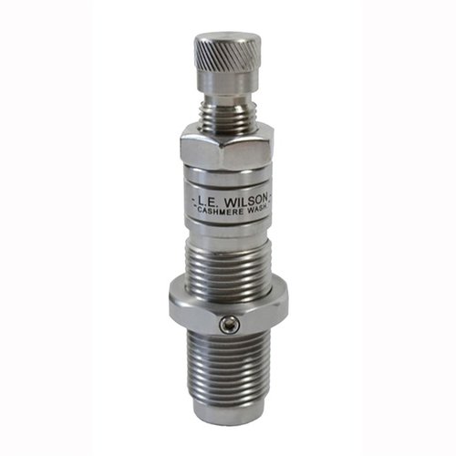 Le die de sizing Full Length Bushing L.E. Wilson te permet de régler la tension du col de douille tout en maintenant une précision optimale grâce à ses matériaux de haute qualité.