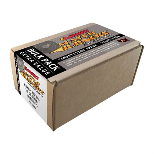 Die Barnes Match Burner 6.5mm (0.264") Bullets bieten dir präzise Ergebnisse zu einem erschwinglichen Preis – ideal für Wettkämpfe und das tägliche Plinking!