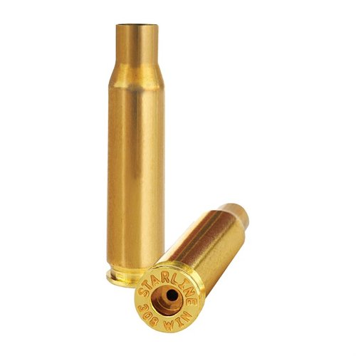 .308 Match de Starline avec amorces petites, offre des vitesses constantes et une meilleure ignition pour des performances optimales en compétition.