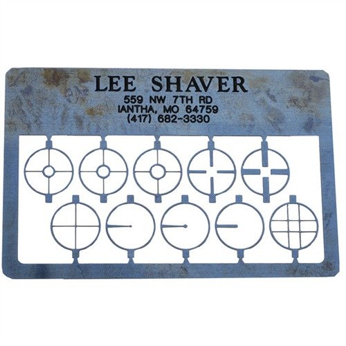 Améliore ta précision avec le POST & APERTURE CARD, LYMAN 17A de LEE SHAVER, conçu pour les tireurs silhouette avec des réticules fins et polyvalents.