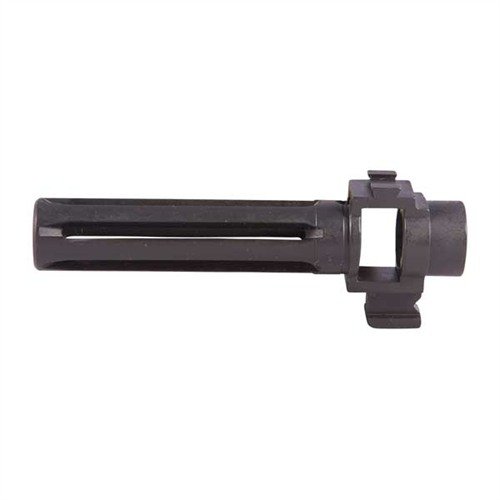 Il FLASH SUPPRESSOR 30 CAL .595-32 in acciaio nero di SPRINGFIELD ARMORY riduce il lampeggio e si adatta perfettamente a M1A e .308, migliorando la precisione.