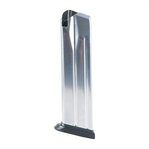 Die XDM 19RD 9MM MAGAZINE bietet langlebige, hochkapazitive Magazine aus Edelstahl für zuverlässige Zuführung und schnelle, taktische Nachladevorgänge.