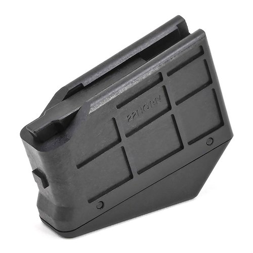 Il caricatore SAVAGE ARMS M25 per 22 Hornet offre una capacità di 4 colpi e una finitura sintetica, garantendo durata e affidabilità per ogni sparo.