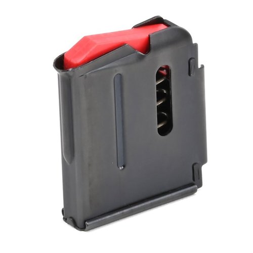 Das Savage 93 Series Magazin für .22 WMR und .17 HMR bietet Platz für 5 Schuss, ist aus blued Steel gefertigt und ein perfekter Ersatz für deine Waffe.