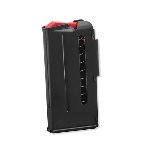 Das Savage Model 93 Magazin fasst 10 Schuss und besteht aus blauem Stahl. Ideal für .22 WMR und .17 HMR, perfekt für präzises Schiessen!