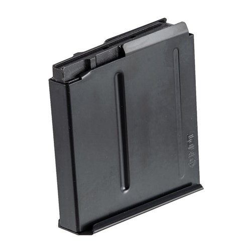 Optimise ta précision avec le chargeur AICS 5 coups en métal noir, conçu pour le .300 Win Mag, garantissant une alimentation fiable et une durabilité exceptionnelle.