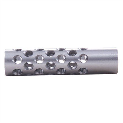 Der #1 Muzzle Brake 22 Kaliber von SHREWD reduziert Rückstoss und Mündungshochlauf dank 42 Ports und einem einzelnen Expansionsraum für maximale Kontrolle.