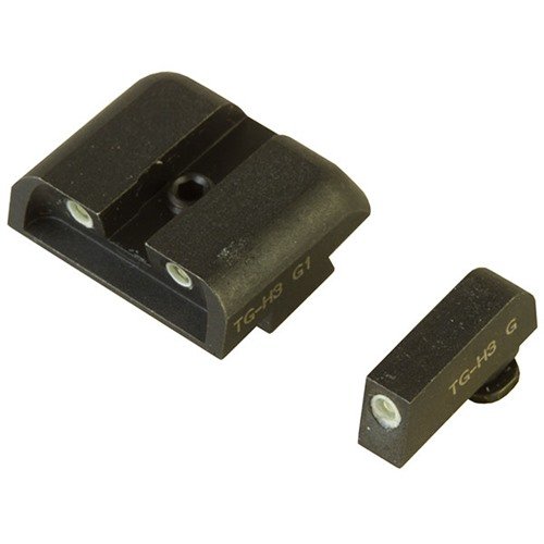 I mirini TRITIUM BRITE-SITE per Glock offrono un'illuminazione eccezionale in condizioni di scarsa luce, con un design a basso profilo e massima durabilità.