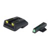 I mirini TFO TRUGLO combinano Tritium e fibra ottica per una visibilità ottimale in tutte le condizioni, con un design robusto e a profilo basso per un'installazione sicura.