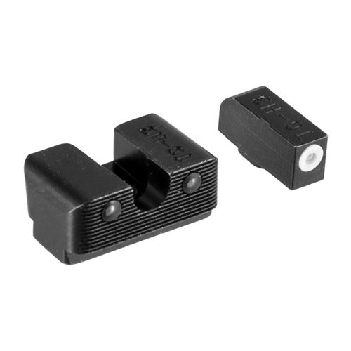 Les viseurs nocturnes TRUGLO pour Glock offrent une visibilité maximale grâce au tritium suisse, sans piles, avec un design sans accroc et une finition Fortress.
