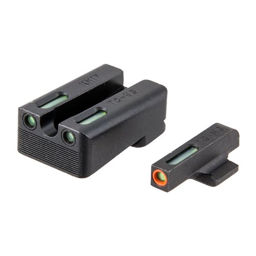 I mirini TFX Pro offrono illuminazione costante con Tritium e fibre ottiche, protezione superiore e design per un'acquisizione rapida del bersaglio.