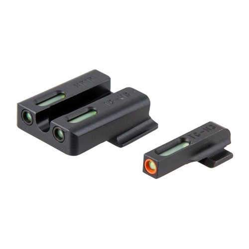 Die TFX Pro Night Sights bieten Tritium- und Fiber Optic-Technologie für optimale Sicht bei Tag und Nacht, sind robust versiegelt und ermöglichen schnelles Zielen.