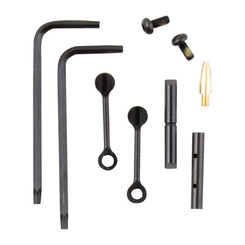 Améliore ton AR-15 avec le kit de pins non-rotatifs KNS Precision, offrant des liens ultra-basse-profil et une installation facile grâce aux outils inclus.