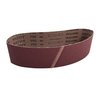 Cinghie di levigatura 80 grit 3" x 25 7/32" di VSM Abrasives, ideali per tamburi di levigatura Raytech, offrono durata e finitura eccellente grazie al Compact Grain.