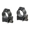Le anelli QD Maxima Grooved Receiver offrono una rimozione rapida senza perdita di zero, realizzati in acciaio MIM per resistenza e durata su fucili Ruger.