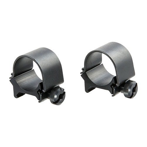 Die TOP MOUNT RINGS von WEAVER bieten eine robuste Aluminium-Basis, Stahlkappen und verschiedene Höhenoptionen für optimale Anpassung deiner Zielfernrohre.