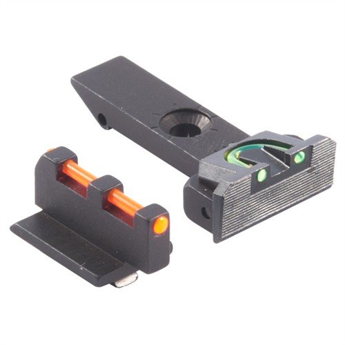 Les Fire Sights RUGER® offrent une visibilité exceptionnelle grâce à leur capacité à capter la lumière ambiante, avec un design 3 points et des inserts colorés.