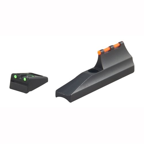 Das REMINGTON 700 SIGHT SET bietet eine verbesserte Sicht mit einem roten Fiber Optic Front Sight und einem U-Notch Rear Sight, der sich leicht einstellen lässt.
