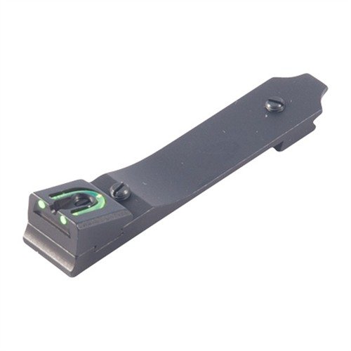 Der MARLIN DOVETAIL REAR FIRE SIGHT bietet eine präzise 3-Punkt-Anzeige mit grünen Fiber Optic Dots für schnelle Zielerfassung in allen Lichtverhältnissen.