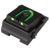 WILLIAMS GUN SIGHT RIFLE  ADJUSTABLE FIBER OPTIC 1/4" WGOS REAR SIGHT GREEN