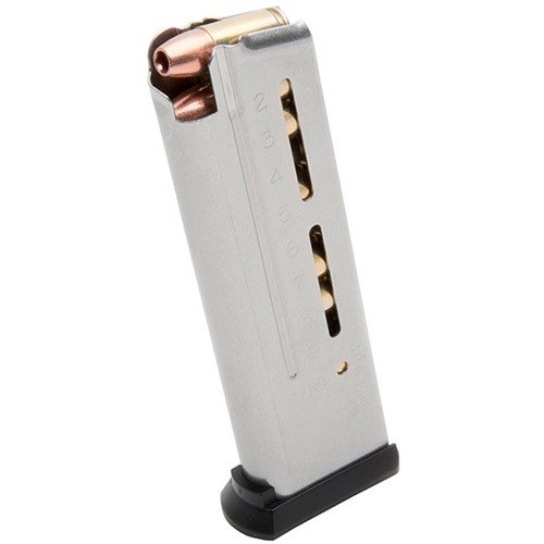 Les chargeurs 1911 ETM 9mm de Wilson Combat offrent une capacité de 10 coups, un chargement facile et une fiabilité exceptionnelle pour tous types d'armes.
