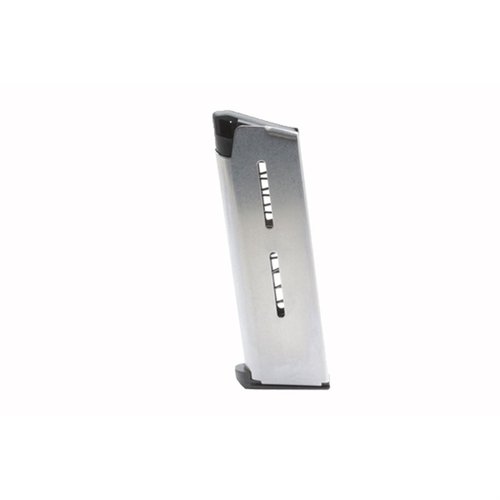 Die 1911 Officer 45ACP Magazine von Wilson Combat aus 17-7 Edelstahl bieten zuverlässige Fütterung, einfache Reinigung und hohe Haltbarkeit für Wettkampf- und Verteidigungsschiessen.