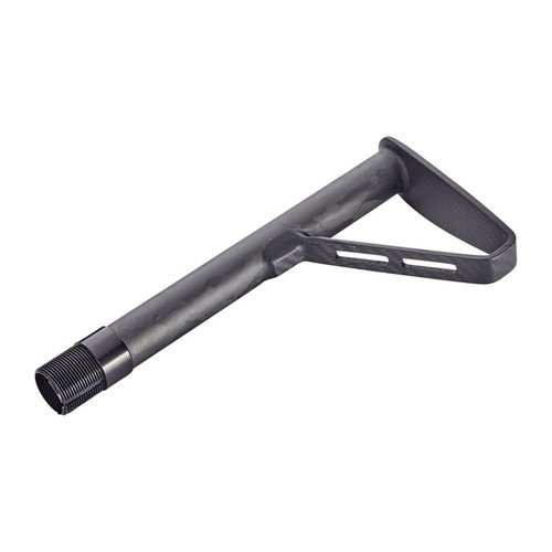 Le crosse en fibre de carbone JENTRA est ultra légère, interchangeable avec les crossettes AR15, et offre un tunnel de ressort de 7" pour un confort optimal.