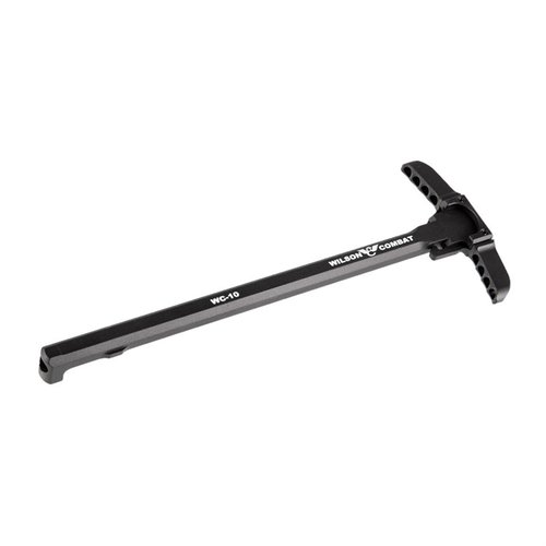 Il Wilson Combat Ambidextrous Charging Handle per AR .308 offre maniglie sovradimensionate, design robusto e deflessione dei gas, ideale per armi soppresse.