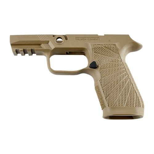 Verbessere dein Schiesserlebnis mit dem WCP320 Grip-Modul von Wilson Combat für die SIG-SAUER P320. Besserer Grip, kontrollierte Rückstossdämpfung und ergonomisches Design!