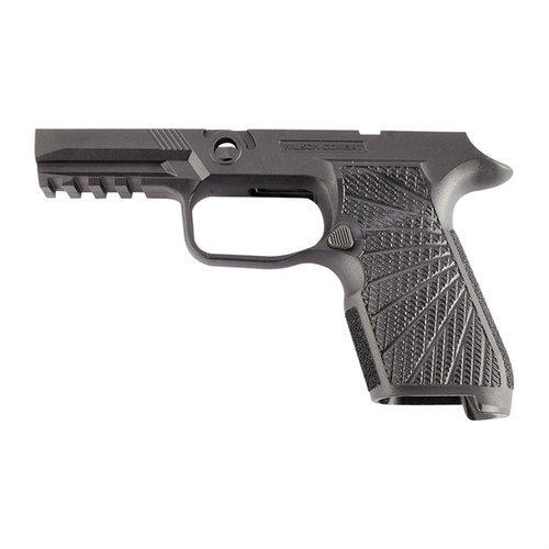 Rivoluziona la tua esperienza di tiro con il grip module WCP320 di Wilson Combat per SIG P320, migliorando la presa e il controllo del rinculo.