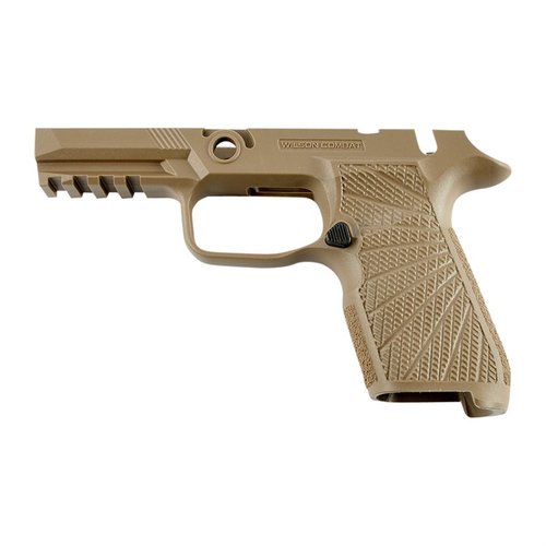 Verbessere deine Schiessfähigkeiten mit dem WCP320 Grip-Modul von Wilson Combat für die SIG P320 Compact – ergonomisch, griffig und ideal für verdecktes Tragen.