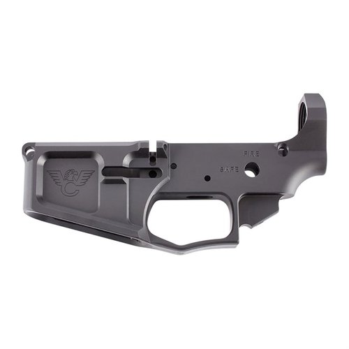 Il WC-15 BILLET LOWER RECEIVER offre un alloggiamento in alluminio 7075-T6, un magwell oversize per ricariche rapide e un guardia del grilletto integrata.