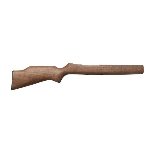 La crosse RUGER 10/22 pour jeunes est légère et adaptée, avec une finition en noyer et un ajustement parfait pour aider les jeunes tireurs à bien se positionner.