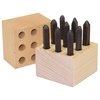Crea impressioni perfette su metalli con i nostri stampi in acciaio di alta qualità, durezza Rc 62, caratteri gotici affilati e confezione in legno resistente.